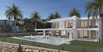 Villa with Sea Views for sale in Los Flamingos Golf
